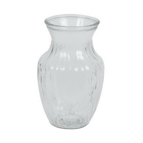 Vickerman LG184401 8" Clear Rose Vase Set/2