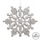 Vickerman M101407 4" Silver Glitter Snowflake 24/Pvc Box