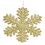 Vickerman M147308 13.75" Gold Glitter Snowflake