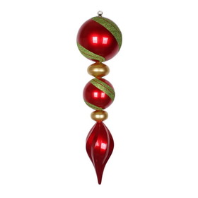 Vickerman M149429 30.5" Red/Gold/Lime Jumbo Finial