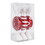 Vickerman M152503 7" Red-White Candy Glitter 3/Box