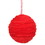 Vickerman M173405 4.75" Red Gathered Cloth Ball 3/Bag
