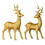Vickerman MC187338 16.5" Champagne Deer w/Glitter 2/Set