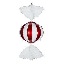 Vickerman M180101 36" Red/White Candy Ornament