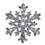 Vickerman M186100 8.75" Clear Diamond Snowflake Ornament