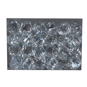 Vickerman M186400 1" Clear Acrylic Diamond Ornament 24/Bx