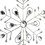 Vickerman M188500 6" Platinum Metal Snowflake Jewels 4/Bag