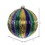 Vickerman MC190145 6" Purple Gold Green Stripe Ball 2/Bg