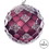 Vickerman MC190565D 4.75" Burgundy Net Beaded Ball 3/Bag