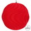 Vickerman MT196103D 6" Red Flocked Wave Ornament 2/Bag