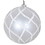 Vickerman MT198011D 4" White Candy Glitter Net Orn 3/Bag