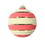 Vickerman MT202306 4" Coral Horizontal Stripe Ball Orn 4/Bg