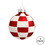 Vickerman N100713 3" Red/White Check Balls 4/Box