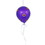 Vickerman N169706 10" x 8" Purple Candy Dot Balloon 1/Bg