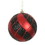Vickerman N171604D 4.75" Red-Black Swirl Plaid Ball 4/Bx