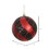 Vickerman N171604D 4.75" Red-Black Swirl Plaid Ball 4/Bx