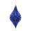 Vickerman N174922D 6" x 3" CobaltBlue Shiny DiamondDrop 4Bg