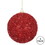 Vickerman N178003 4" Red Tinsel Ball 4/Bag