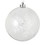 Vickerman N181100 4" Clear Ball White Glitt Snowflake 4/Bx