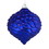 Vickerman N183822D 6" Cobalt Blue Glitter Pine Cone 6/Bag