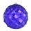 Vickerman N192066D 4" Purple Shiny Form Ball 6/Bag