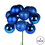 Vickerman N192502 12" Blue Ball Ornament Pick 4/Bg