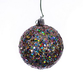 Vickerman N590899DQ 3" Multi-color Glitter Ball Drill 12/Bag