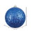 Vickerman N592002DQ 8" Blue Sequin Ball Drilled Cap