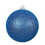 Vickerman N594002DG 15.75" Blue Glitter Ball Drilled Cap