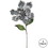 Vickerman OF160727 22" Pewter Magnolia, 9" Flower 3/Bag