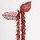 Vickerman OF180503 20" Red Pearl Hanging Lupin 3/Bg