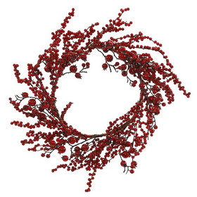 Vickerman P143124 24" Mixed Red Gooseberry Berry Wreath