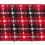 Vickerman Q170230 2.5" x 10yd Red Black White Stitch Plaid