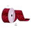 Vickerman Q215035 2.5"x10yd Red Leopard Print Ribbon