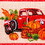 Vickerman Q215079 2.5"x10 yd Jute Red Harvest Truck Ribbon