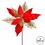 Vickerman QG190103 13" Red Poinsettia Mesh Spray 6/Bag