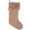Vickerman QTX17422 8" x 19" Burlap Jingle Stocking