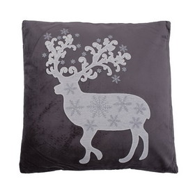 Vickerman QTX17471 18" x 18" Nordic Deer Pillow