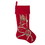 Vickerman QTX191321 21" Red Beaded Ornament Velvet Stocking