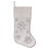 Vickerman QTX201419 19" White Snowflake Stocking