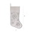 Vickerman QTX201419 19" White Snowflake Stocking