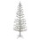 Vickerman S150991 9' x 34" Silver Feather Tree 488LED WW