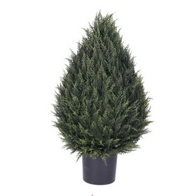 Vickerman T160636 36" UV Cedar Pine Cone Topiary w/820