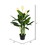 Vickerman TA181501 37" Green Peace Lily in Pot 27 Leaves