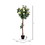 Vickerman TA191559 5' Potted White Rose Tree x18 Flowers