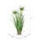 Vickerman TD190224 24" Green Cyperus Grass In Iron Pot