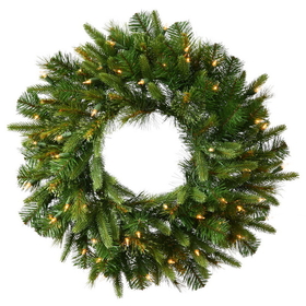 Vickerman Cashmere Wreath 30WmWht B/O Timer