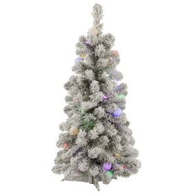 Vickerman 20" Flocked Kodiak 50Mu+15G40 Led