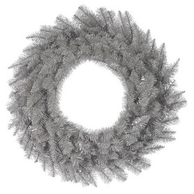 Vickerman Platinum Fir Wreath 120Tips