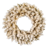 Vickerman Frosted Gold Wreath 120Tips